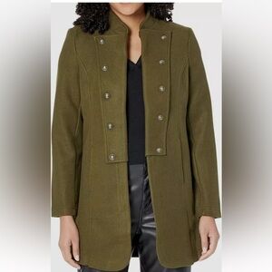 Tommy Hilfiger Women's Long Emblem-Button Band Jacket